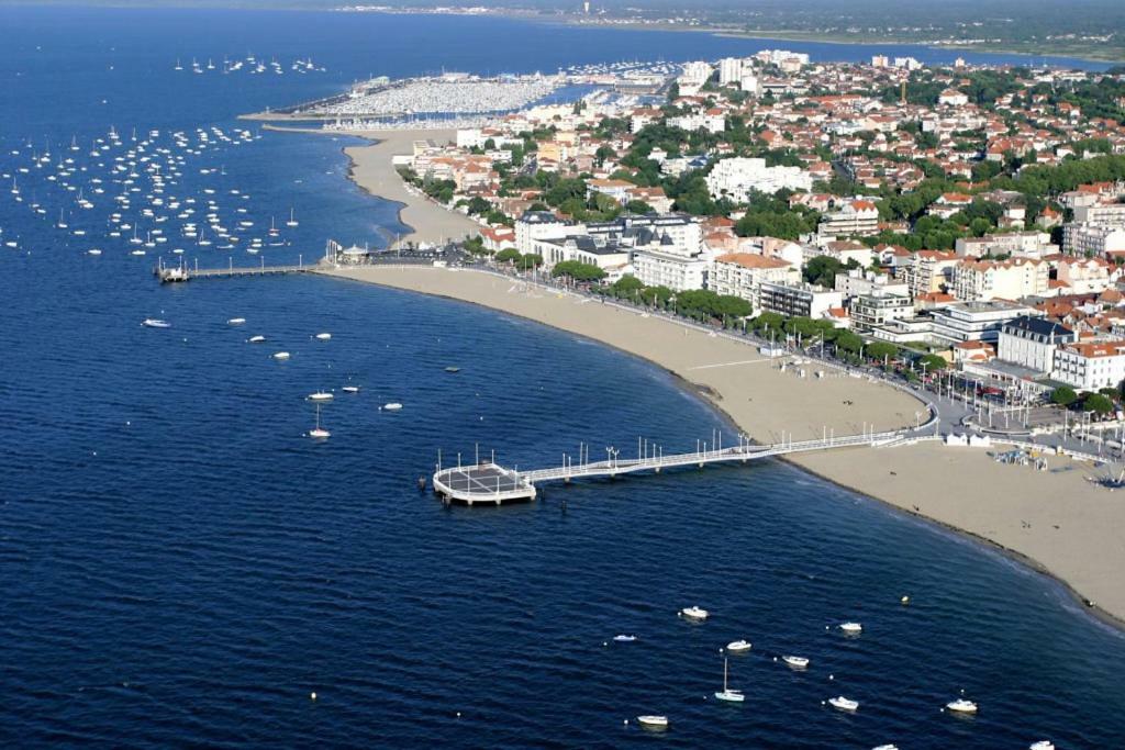 Bel Appt T2 Centre-Ville D'Arcachon Avec Terrasse Et Parking Buitenkant foto